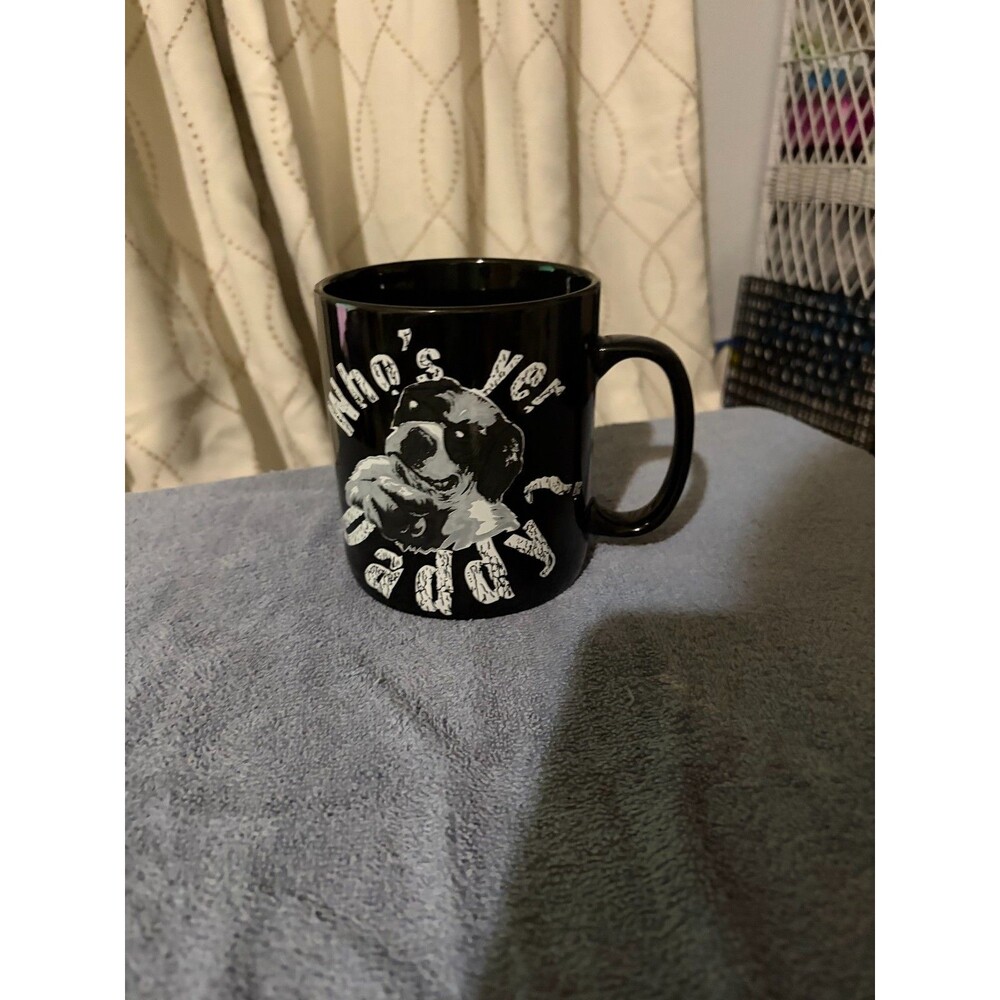 Big Dog Sportswear “Who’s Yer Daddy” Mug – Black Ceramic Cup